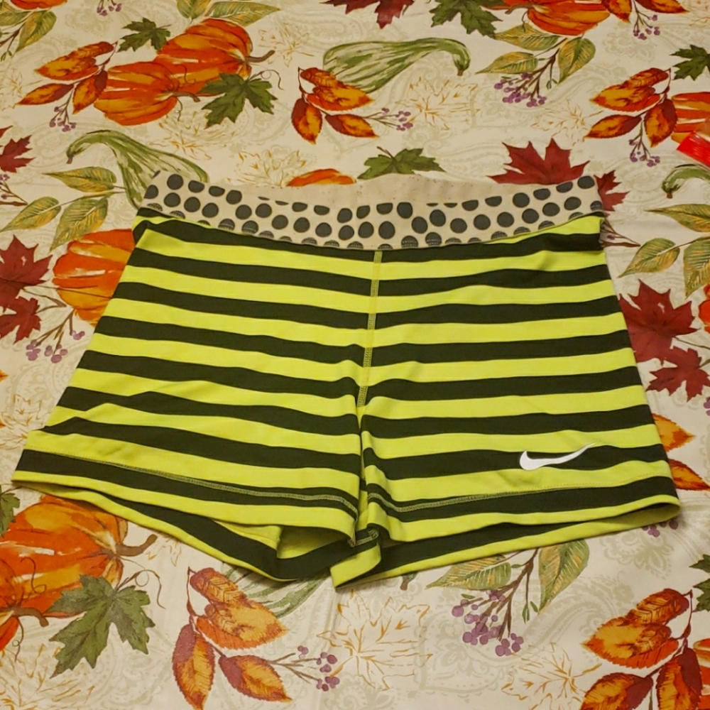 Neon yellow Nike Pros
